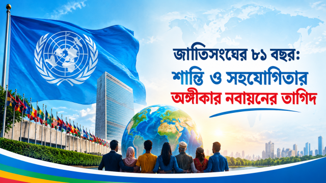 জাতিসংঘের ৮১ বছর: শান্তি ও সহযোগিতার অঙ্গীকার নবায়নের তাগিদ