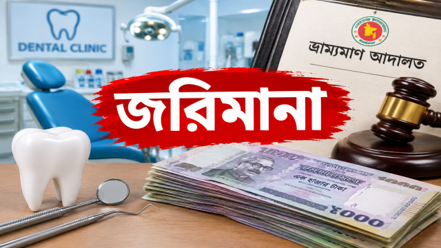 দোহারে ডেন্টাল চেম্বারে জরিমানা, যা বললেন ইউএনও