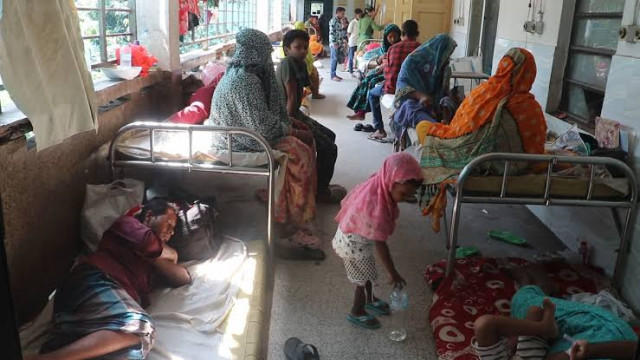 গাইবান্ধায় বাড়ছে ডেঙ্গুর সংক্রমণ: জেনারেল হাসপাতালে মশারি ছাড়াই চিকিৎসা নিচ্ছেন রোগীরা