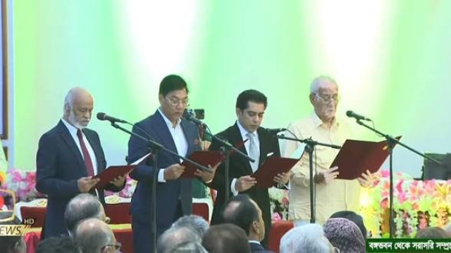 মন্ত্রিসভায় নতুন চার মন্ত্রী ও দুই প্রতিমন্ত্রীর শপথ গ্রহণ