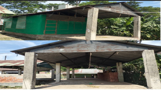 চাঁদপুরের কচুয়া উপজেলার ৮ নম্বর কাদলা ইউনিয়নের রঘুনাথপুর বাজারে সরকারি হাটের শেডের ওপর নির্মিত একটি...