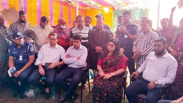 সাতক্ষীরায় দেশলাই কাঠিতে তৈরি দুর্গাপ্রতিমা থেকে কাঠি অপসারণের নির্দেশ ডিসির