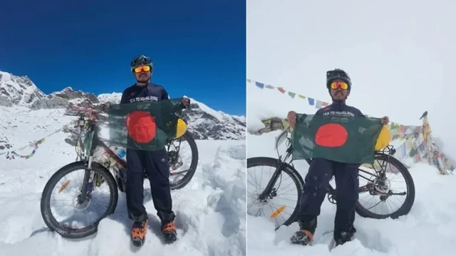 সাইকেলে হিমালয়ের তিন উচ্চতম পাস পাড়ি, নতুন কীর্তি বীর কুমারের